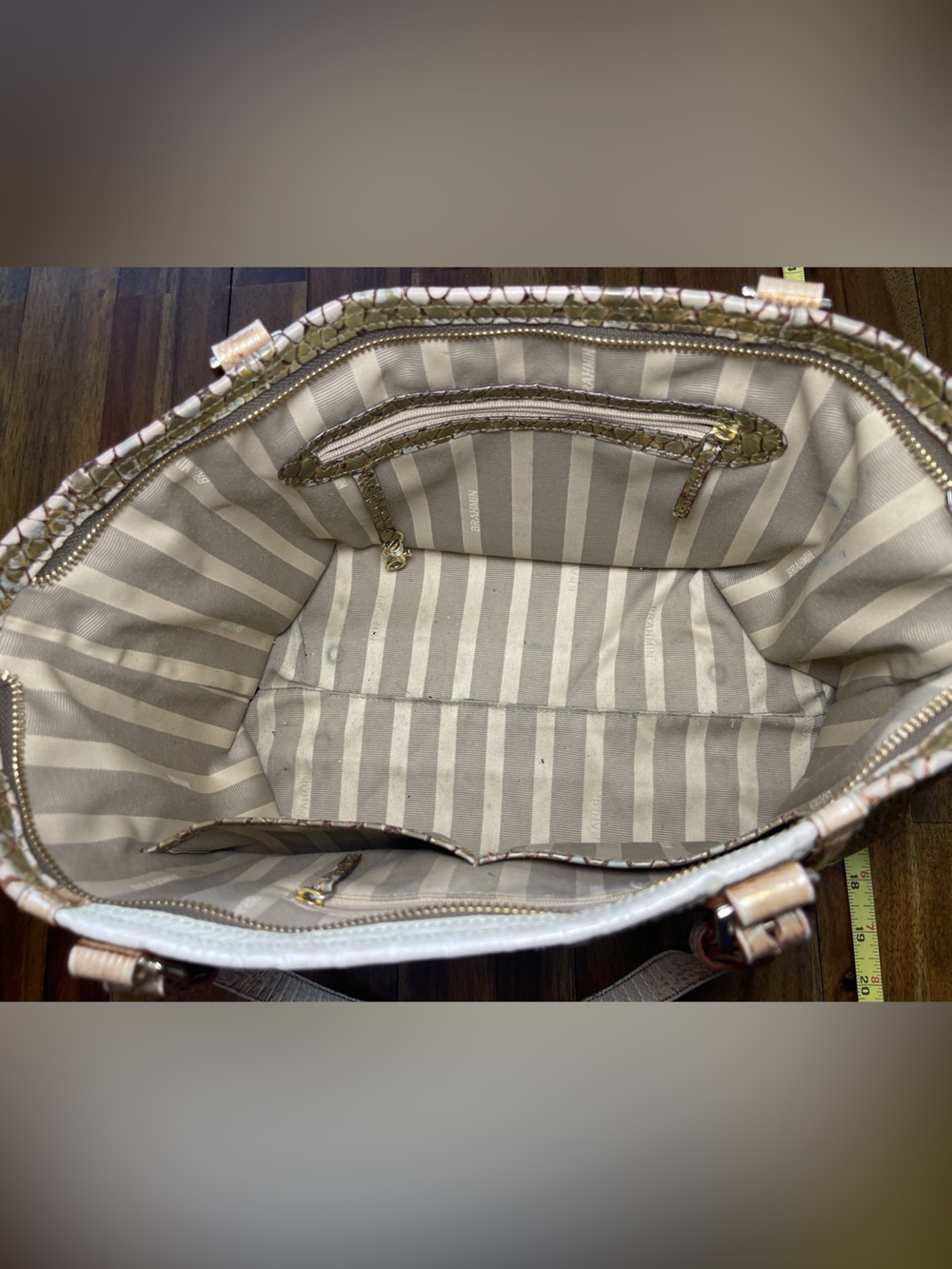 Brahmin Croc-Embossed Tote - Picture 7 of 14